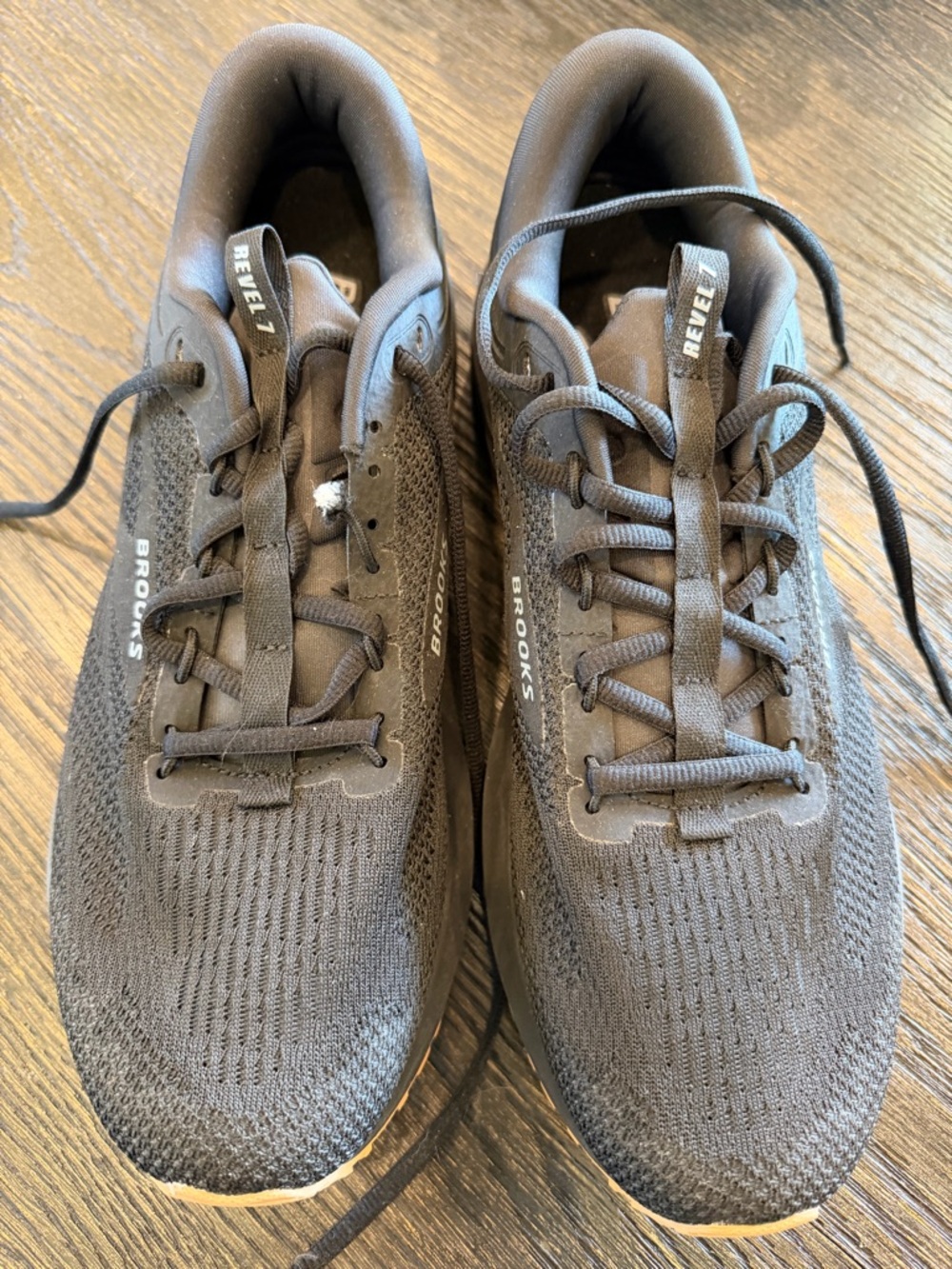 Brooks Revel 7 Mens Size 12 Black Gum Athletic Running Walking Shoes - Picture 5 of 12